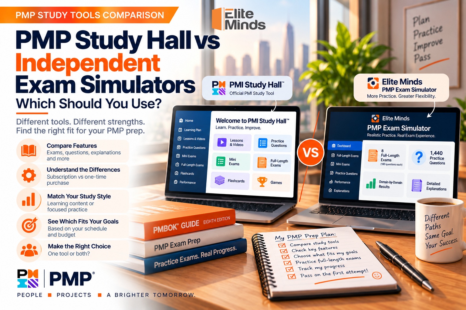 PMP Study Hall vs Independent Exam Simulators: Which Should You Use?
