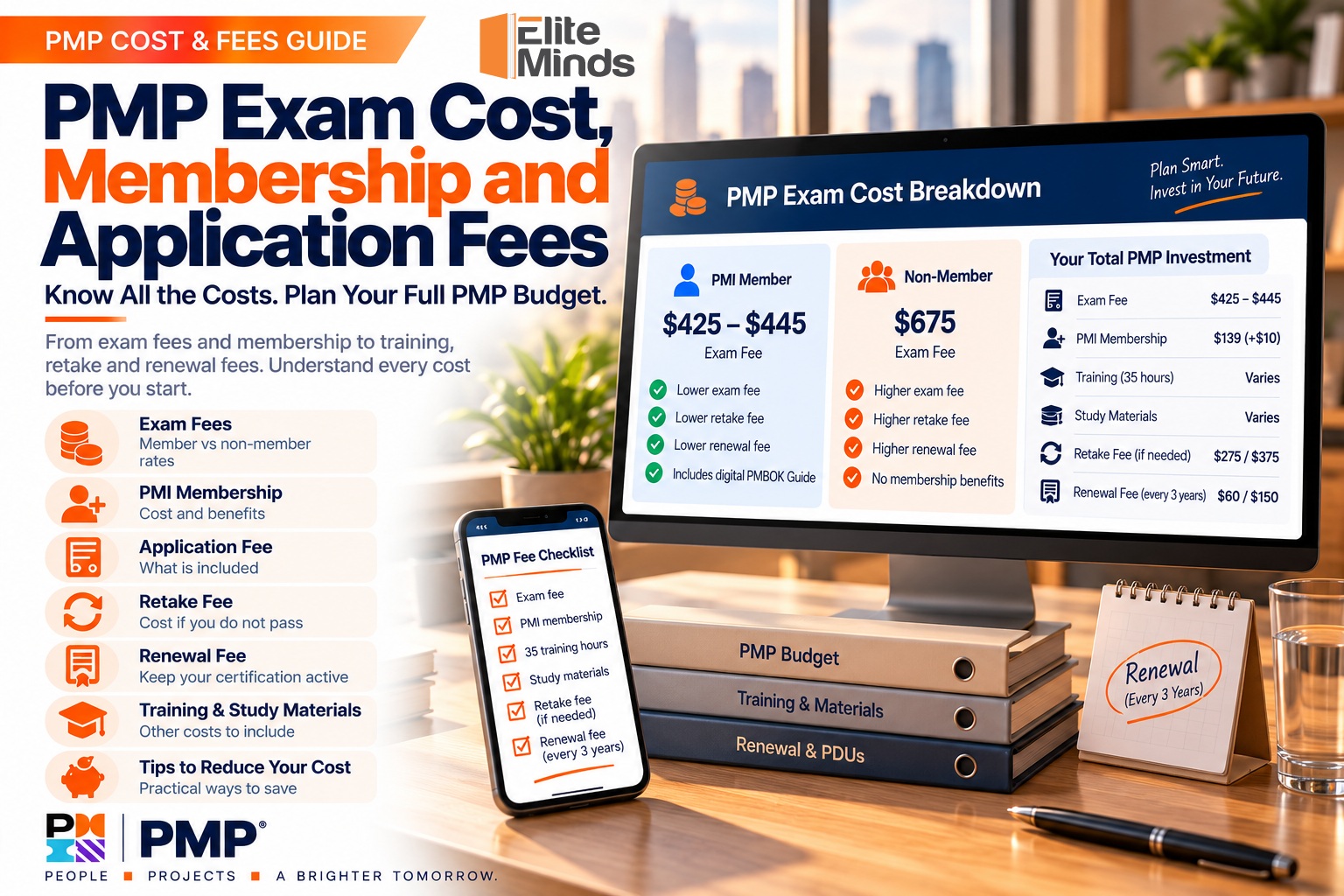 PMP Exam Cost, Membership and Application Fees